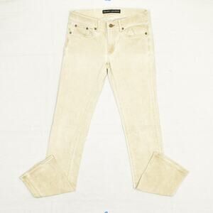 Ralph Lauren Black Label Women's Jeans Zip Solid Cotton Brown Size 28 300
